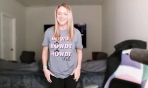 fangs   - Teasing show off gorgeous tits