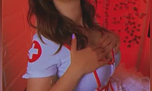 Myla Del Rey Cosplay Nusre Show Big Tits HOT -  Videos