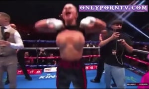  boxer Daniella Hemsley flashes boobs after winning