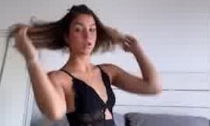 MikaLa Fuente [  ] Video - Black Lingerie Drop Booty on bed