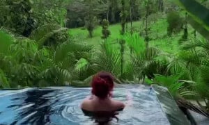 Demi Rose Nude show in pool - New video update