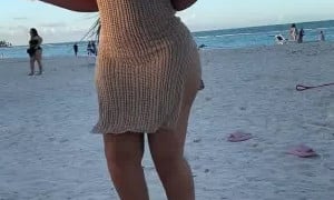 Lapoderosa69  porns - nude show on beach - hot!