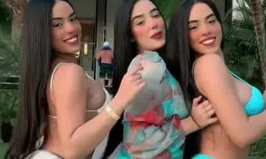 Gemelasabello nude dance show booty and boobs