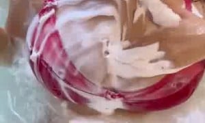 Anna Paul - Dildo Blowjob In Bath Video 