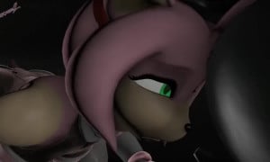 Rouge and Amy fart fight