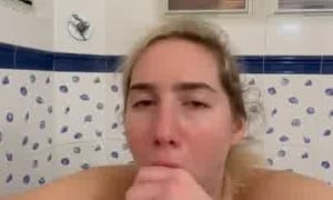 Livva Little - Nude POV Bathroom Blowjob Sex Video  Video 
