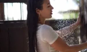 Angie Varona Shower Nude Video 