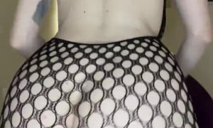 Gii_xoxo69 Topless Fishnet Bodysuit Strip Video