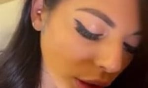 Gina Valentina!! Schoolgirl BJ with big cock