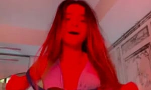 Megnutt02 Topless Bikini Strip  Video 