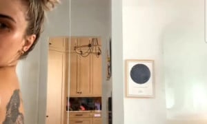 Paige Vanzant Nude Shower in Livestream Video 