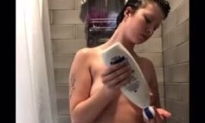 Chloe Woodard nude shower in bathroom New Video Sextape  