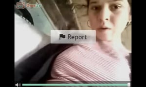 Romanian girl showing her breasts