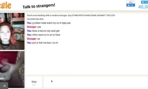 Omegle slut want to suck my dick