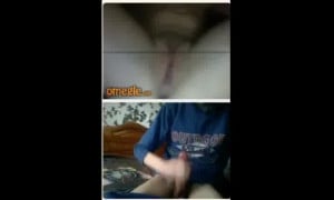 Omegle Cute Teen In Blue Tank Top
