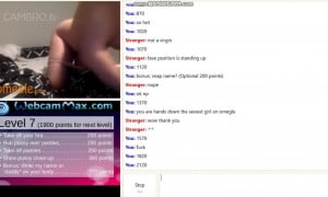 Hot Teen with Perfect Tits Plays the Omegle Game