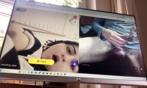 Omegle teen with huge boobs