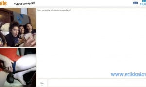 Omegle - 4 hot girls begging me to ride my dildo