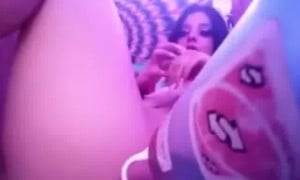Slutty Baddie Bates Her Little Pussy