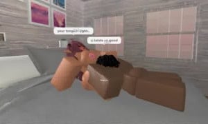 Roblox BBC having romantic sex with a hottie on the bed! [Roblox Condo Sex] [Jah x Abby]
