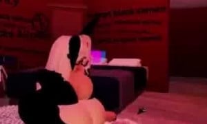 these 2 girls going at it (roblox)
