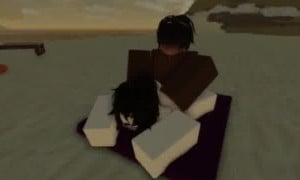 Bitch getting blacked in the beach