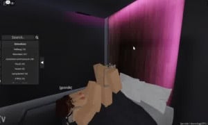 my gf gives me a footjob in roblox