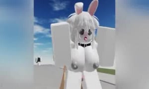 Bunny girl got rough sex from stranger