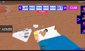 A Hot Blonde Roblox Lesbian licks a Nervous Latino girl as she moans