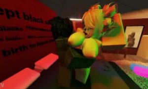 Blonde snowbunny gets railed - Roblox