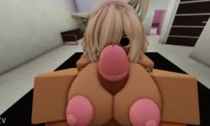 This cute cat girl was tempting me, so I made her into a sow <3(ROBLOX CONDO)