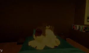 Robloxian BBC takes on two Snowbunnies in Bed