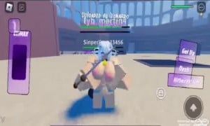 Roblox cow slut gets used repetitively by a white cock