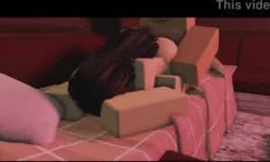 ROBLOX PORN | Cute moaning slut gets fucked in private room