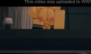 ROBLOX PORN | Nerdy ginger slut fucked in bedroom