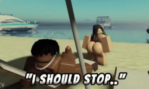 Getting FUCKED by a HUGE dick on ROBLOX again!