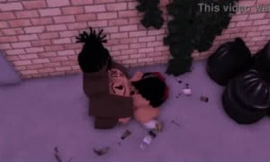 Rice bunny takes BBC in an alley way