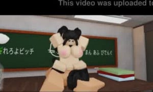 ROBLOX PORN | Cute girl in uniform fucked in class