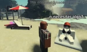Chica blanca ayuda a robloxiano parte 1
