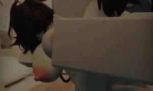 She begged me to fuck in Roblox (Collab w/ @PuffySnow)