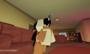 ROBLOX - Moth girl gets used like a fuck doll and has her ass pounded <3