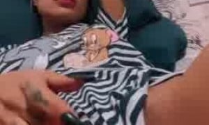 Tati Zaqui Masturbation in bed - New video so hot