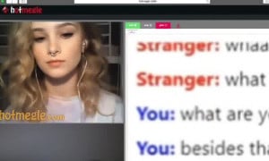 Cute Omegle girl showing her perfect boobs in live