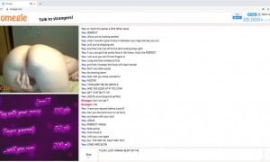 Random teen plays omegle game with sound