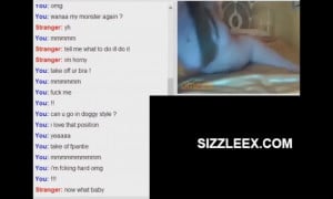 Omegle Girl Wet Over Huge Cock