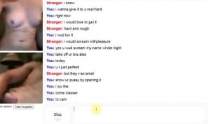 Omegle First Time in Family Living Room