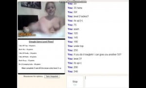 Omegle game with two girls