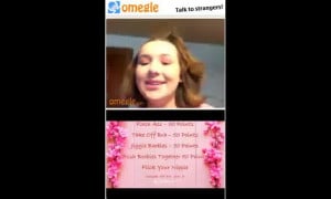 Omegle game with fun girl