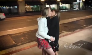 Riley Reid & Mia Malkova Fuck Lucky Man in Car Threesome