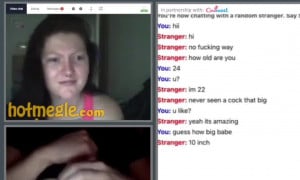 Big dick in sex chat with Omegle girl